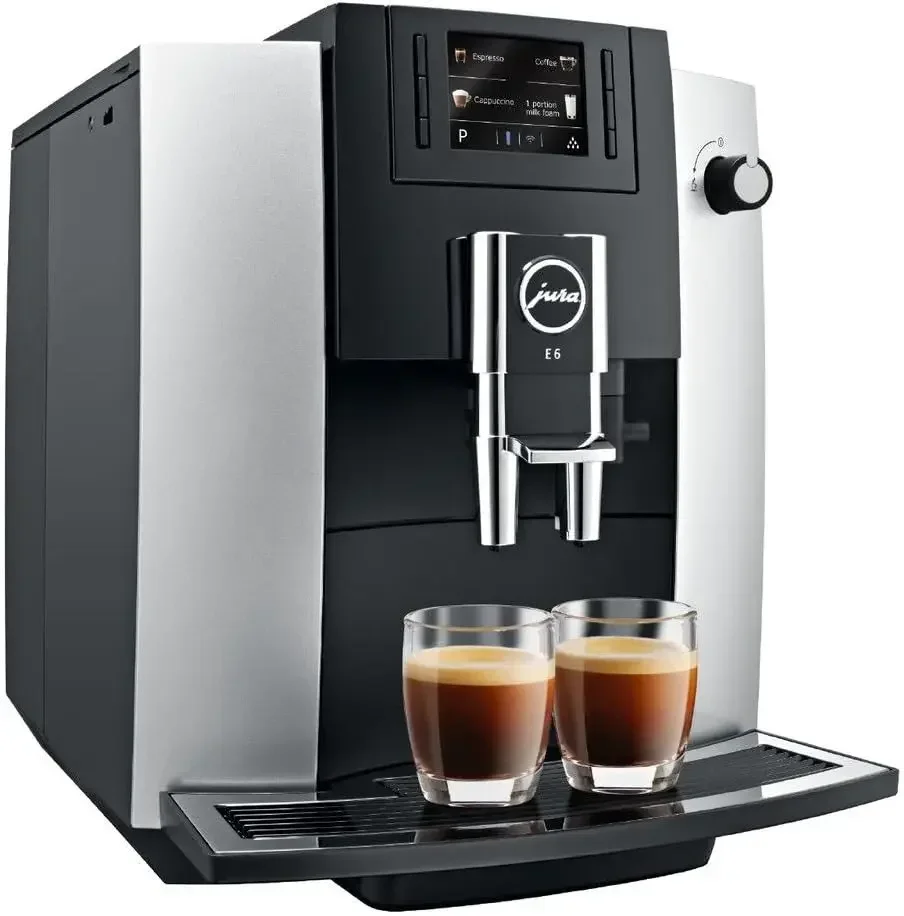 Jura E6 Automatic Coffee Center,1892.71 liters, Platinum