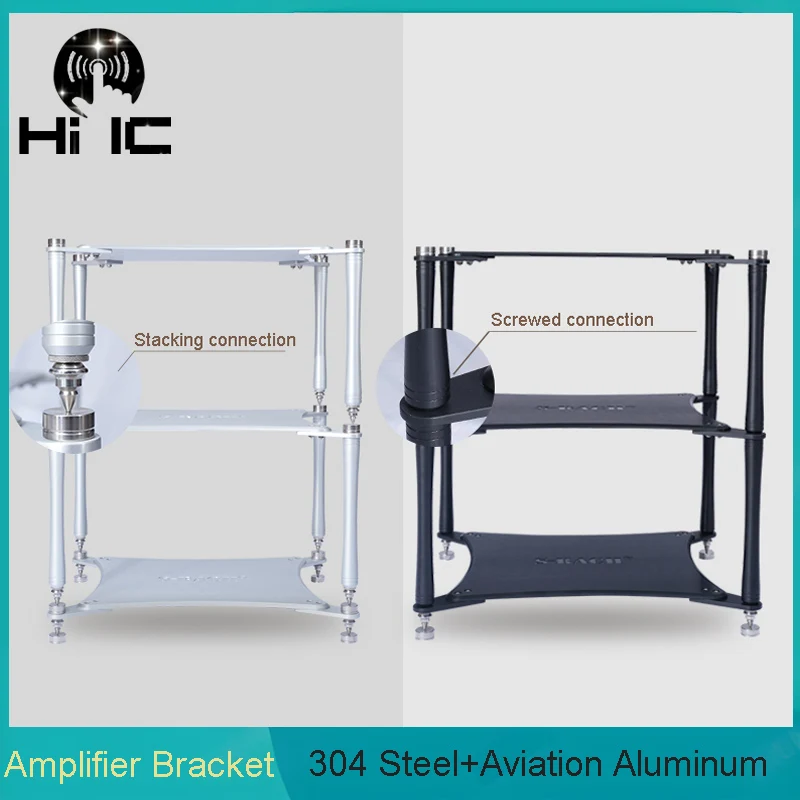 

HIFI аудио динамик, кронштейн для усилителя, шкаф, ЦАП, рама, стойка, стальная колонна, алюминиевое оборудование, амортизатор, штатив, полка, ножка