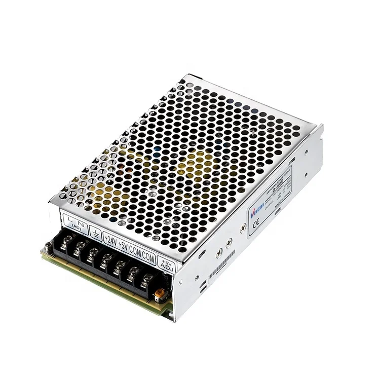 For Standard D Series D-60B 60W Dual 5VDC/24VDC Output 76% Efficiency LED Power Supply with 2-Year Warranty