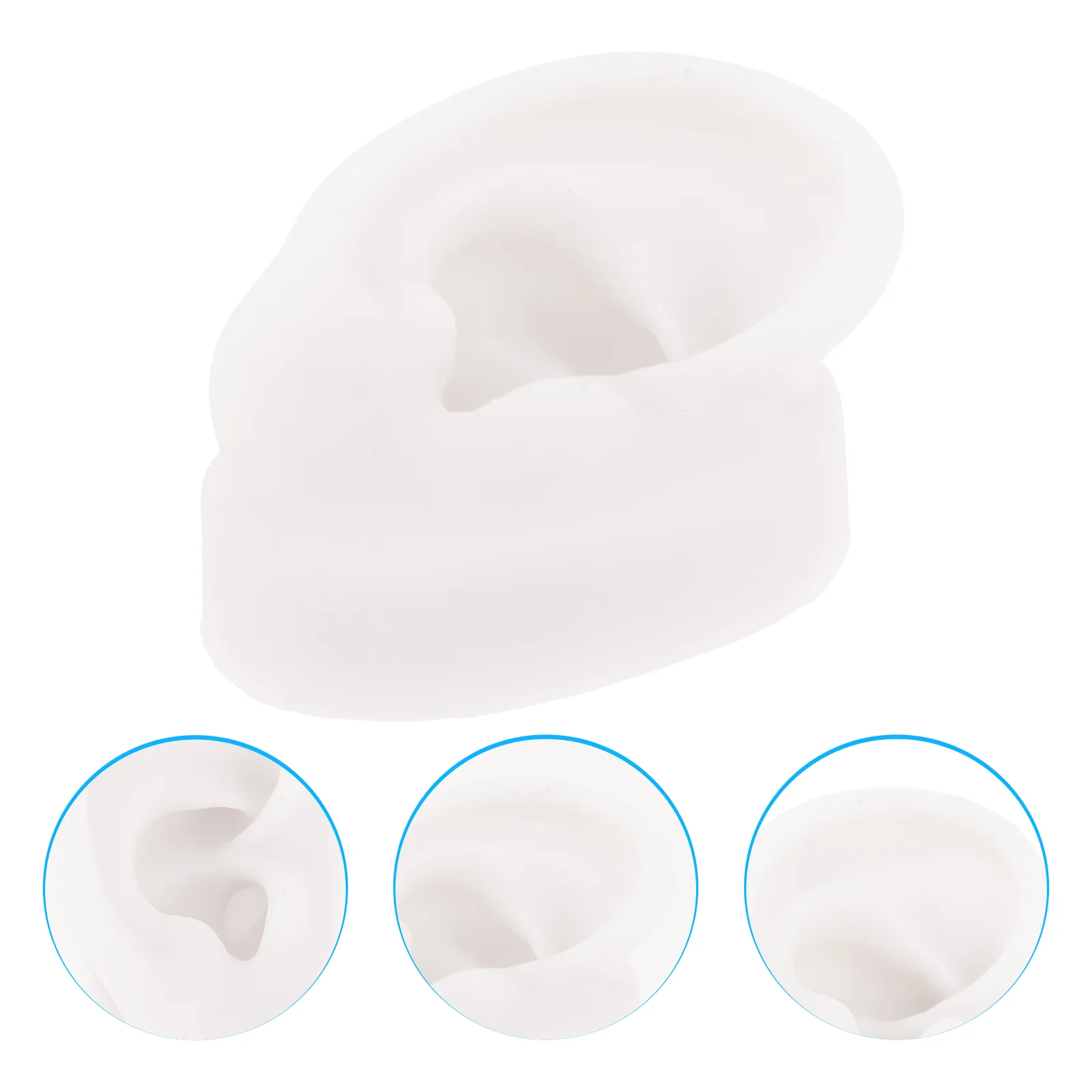 Artificial Ear Mold Fake Silicone Jewelry Model Piercing Kit Earphone Silica Gel Practice Tool