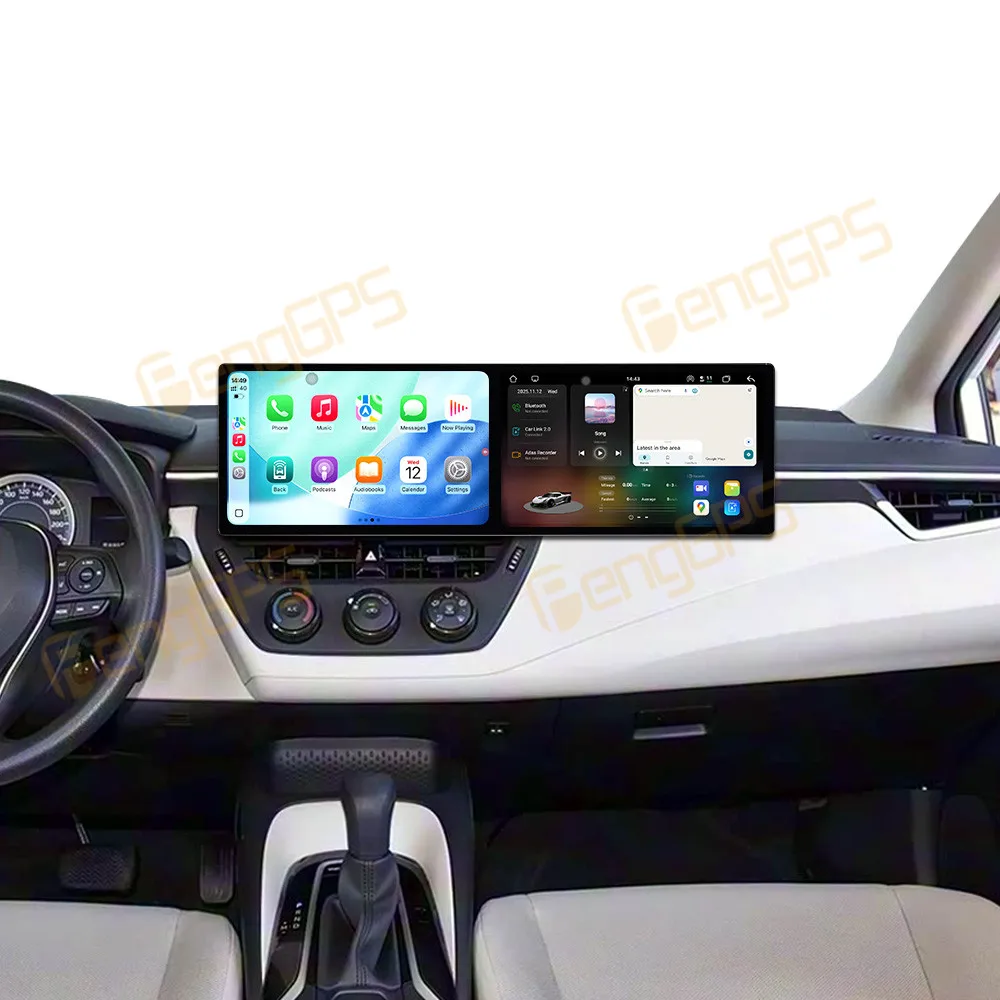 

Dual Screen 10.1 Inch Android 15 CarPlay Car Radio For Toyota Prado 2010-2020 Touch Screen Multimedia Player GPS Navigation DSP