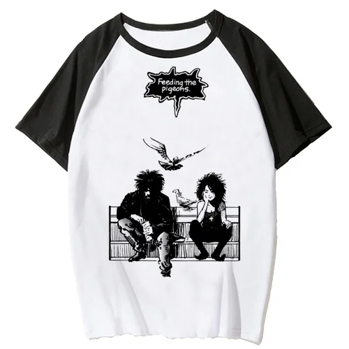 Camiseta de sandman para hombre, ropa de calle grunge 2022, camisetas, camiseta blanca, ropa de pareja