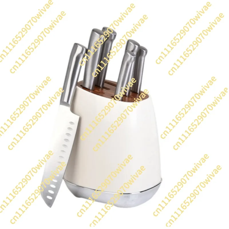 Cream Kitchen Knife Set Vintage Household Stainless Steel Kitchen Knife Knife Holder