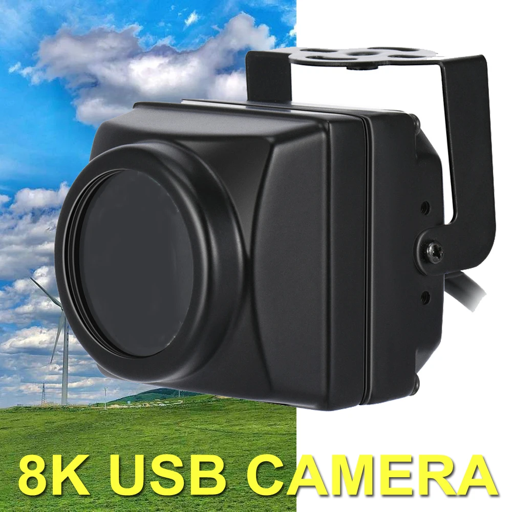 IP65 48MP Mini USB Camera with Autofocus Lens 4K 8K IMX586 IMX766 UVC PC Webcam Mini Industrial Camera for Computer Laptop Mac