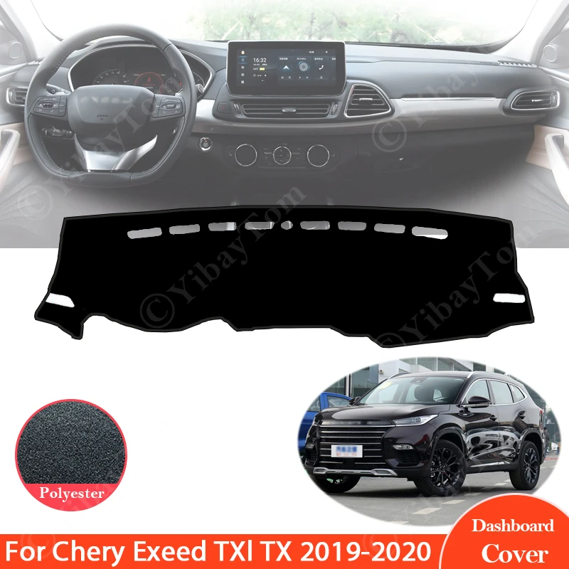 

Аксессуары для автомобиля Chery Exeed TX TXl 2019 2020, крышка приборной панели, солнцезащитные коврики, избегайте шитья, защита от УФ-лучей, зеркальные коврики, защита