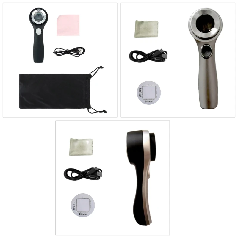 

60X Optical Glass With LED Lights Diameter 30mm Handheld Magnifier