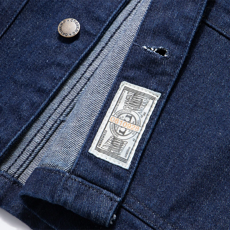 Giacca Cargo Vintage francese da uomo primavera autunno nuovo risvolto primario Multi-tasca lavato vecchia giacca di jeans cappotti Cardigan Casual retrò