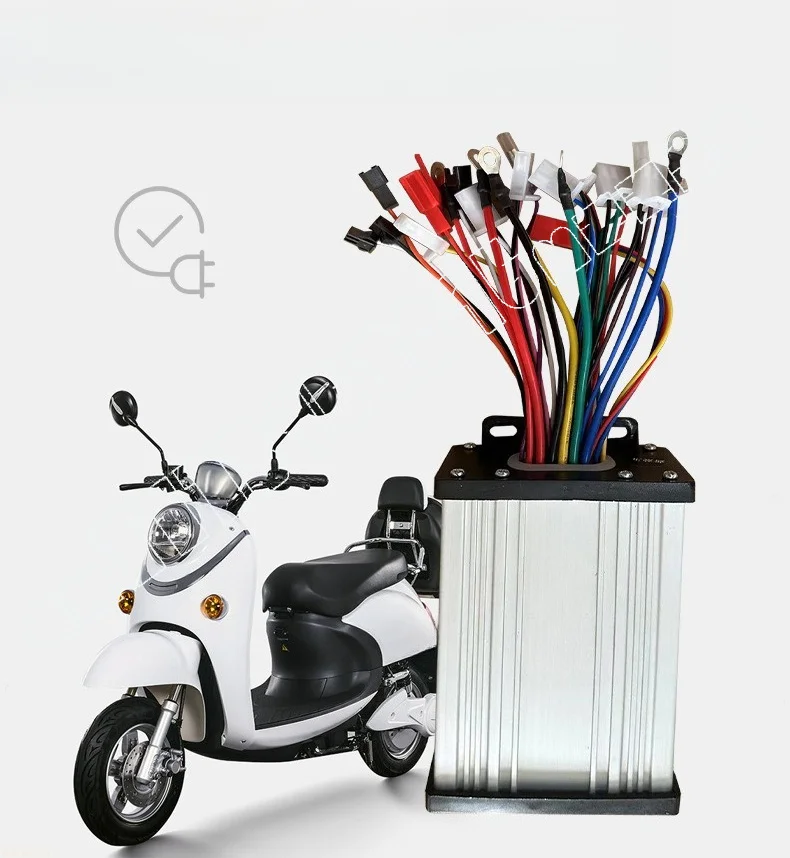 

Sine Wave Electric Vehicle Controller Silent Three-mode Electric Friction Driver 48v60v72 Universal Brushless