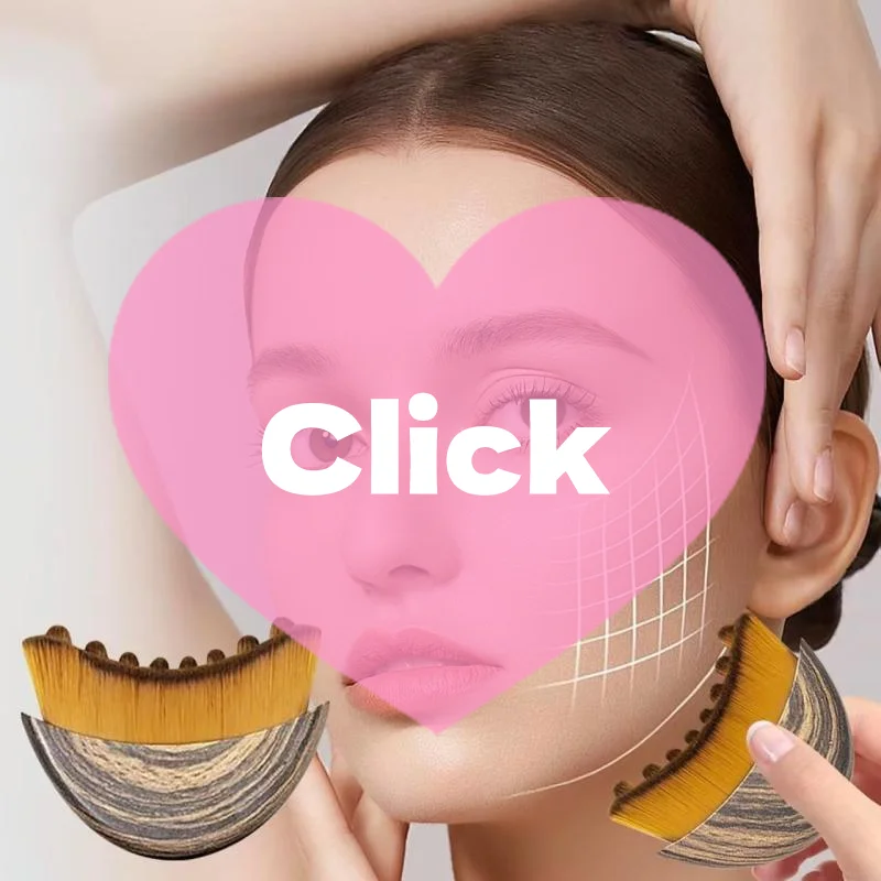 

Lymphatic Contour Face Brush, Dry Brushing Face Brush, Lymphatic Drainage Massager For Face Sculpting