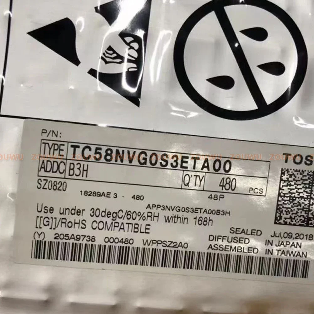 

5 шт./лот IC TC58NVG0S3ETA00 TSOP-48 100% оригинал