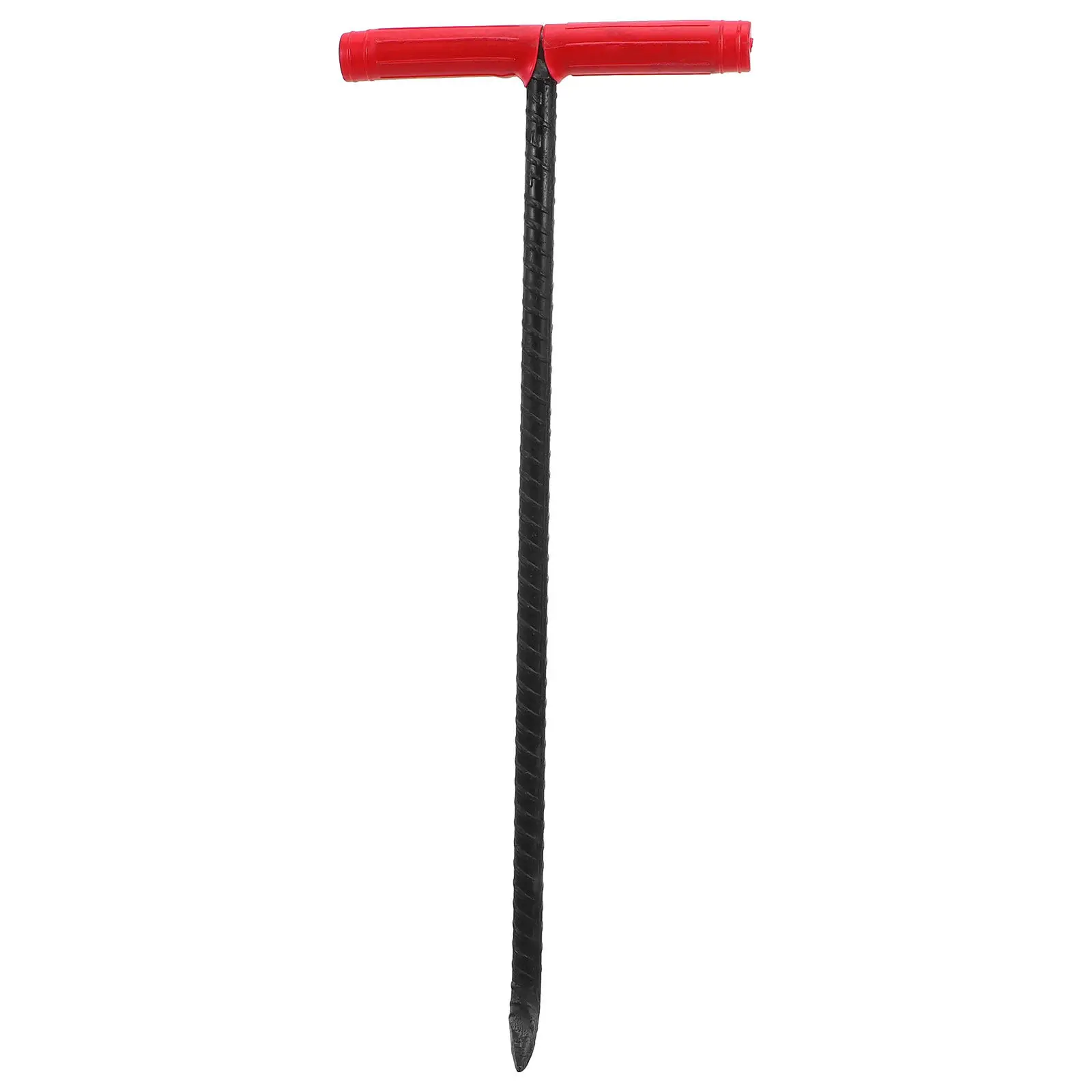 Heavy Duty T-Bar Manhole Hook Iron Lifter Non-Slip Grip Manhole Cover Puller Drain Grate Lifting Tool Sewer Cover Lifting Hook