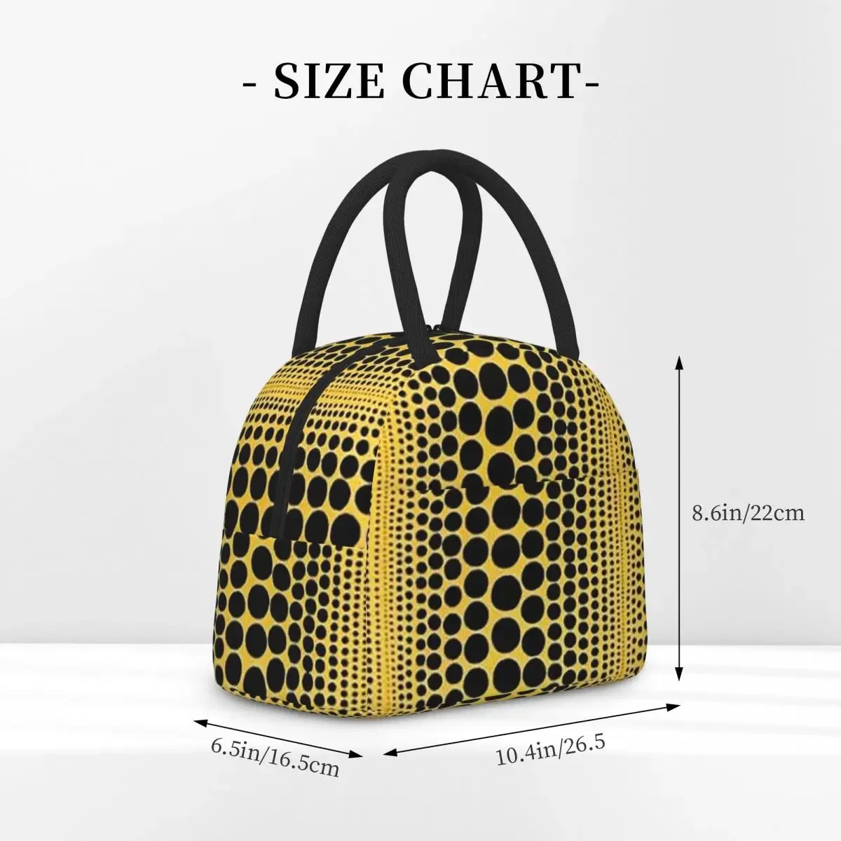 Yayoi Kusama Pumpkin Abstract Art Insulated Lunch Bag for Women Children Portable Food Boxes Thermal Lunch Box Tote