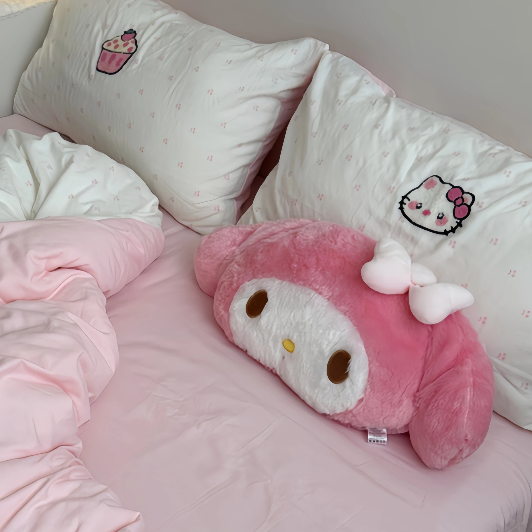 

Большой размер Sanrio, удобная подушка для спины My Melody, диван-кровать, японский стиль, подушка с рисунком аниме, одеяло, домашний декор