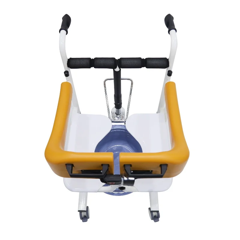 

Quadriplegic Patient Mobility Nursing Lift Transfer Chair Manual Transport Commode Chair Medical Use Foldable Design