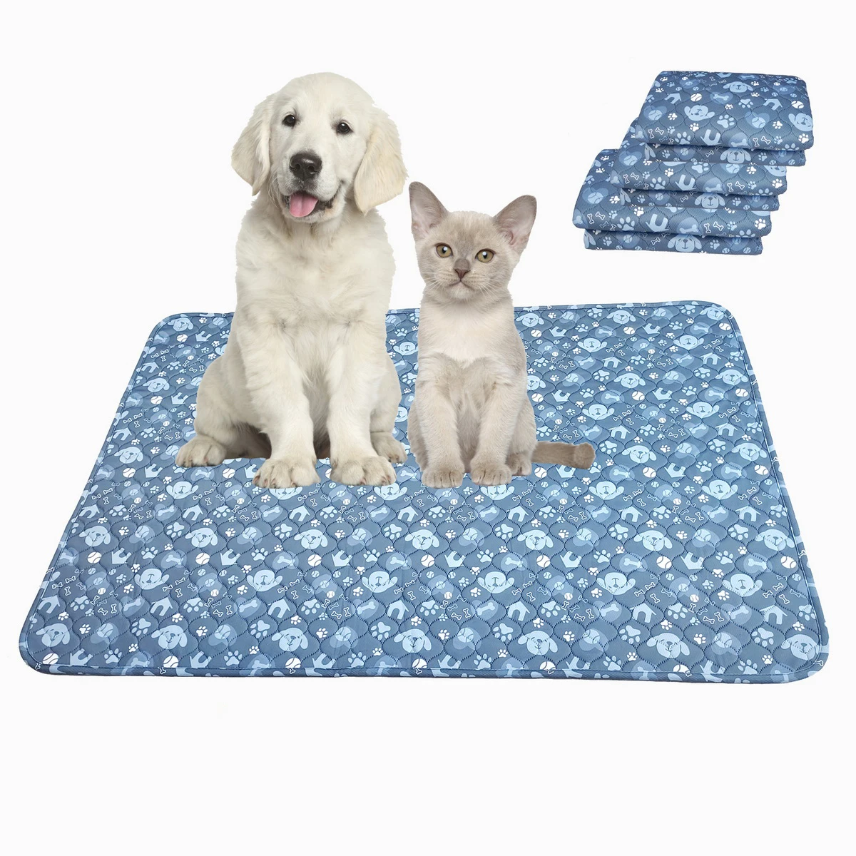 Washable Dog Pads Absorbent Diaper Outdoor Portable Pets Sleeping Mat Reusable Anti Slip Pet Pee Pad for Small Medium Large Dog