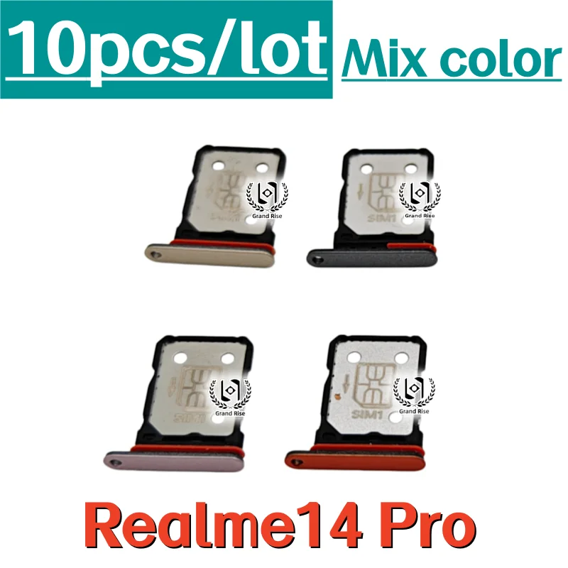 10 piezas/lote bandeja para tarjeta SIM para Realme13 Realme13Pro+ Realme14T Realme14X Realme14 Pro + Plus 4G 5G, piezas de repuesto 2