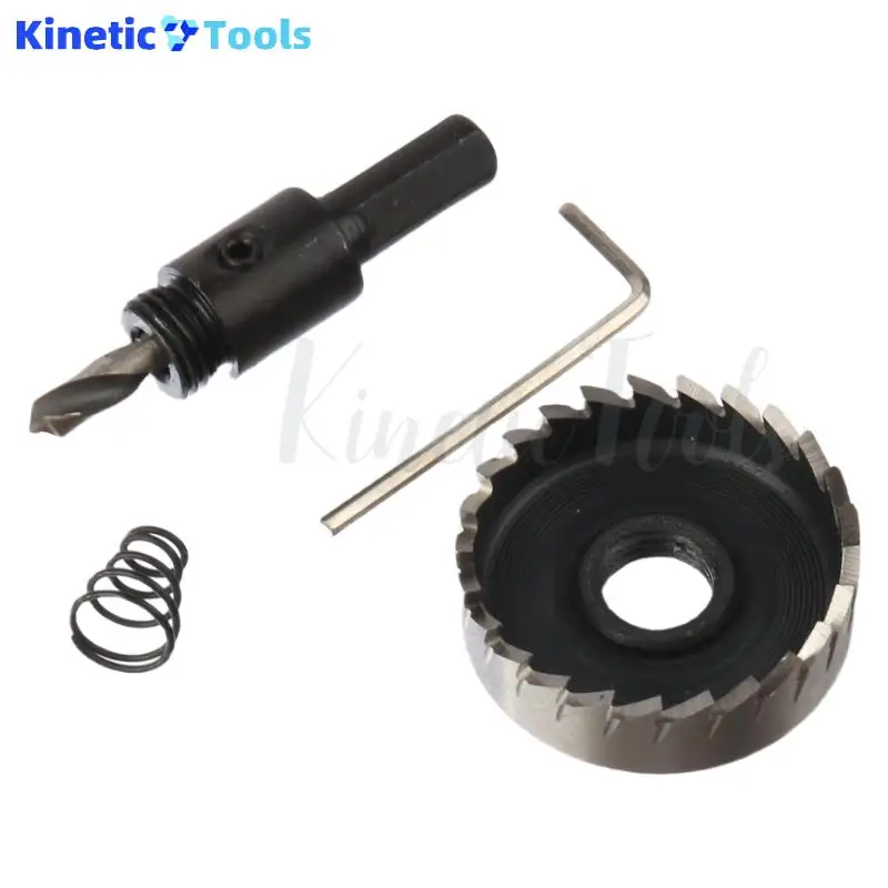 45mm 1PC Triangular Shank High Speed Steel Hole Saw Drill Bits Metalworking Tools For Aluminum Stainless Steel Alloy Metal