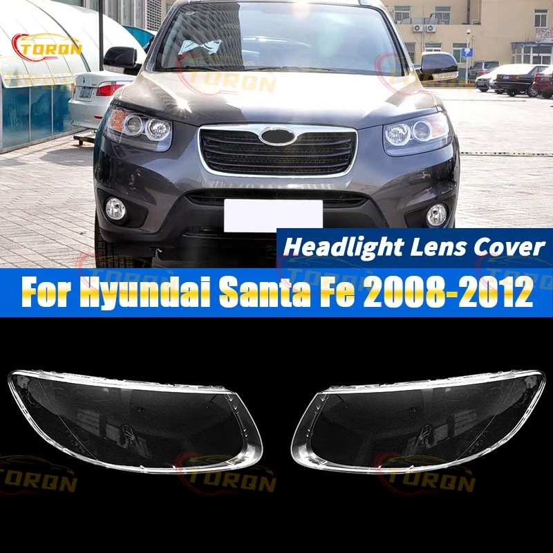 

For Hyundai Santa Fe 2008 2009 2010 2011 2012 Car Headlight Cover Headlamp Shade Head Lamp headlight lamp cover car accessories
