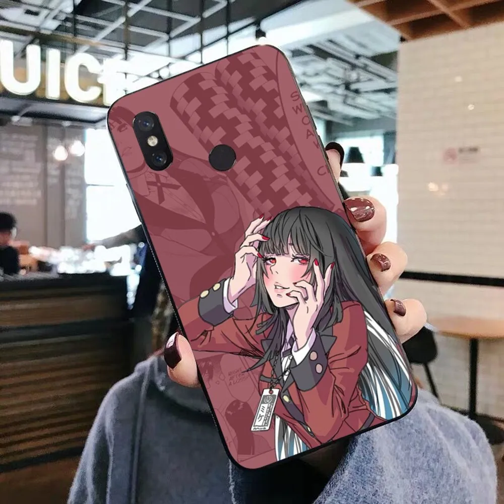 Kakegurui Jabami Yumeko Phone Case For Xiaomi Mi 5X 8 9 10 11 12 lite pro 10T PocoX3pro PocoM3 Note 10 pro lite