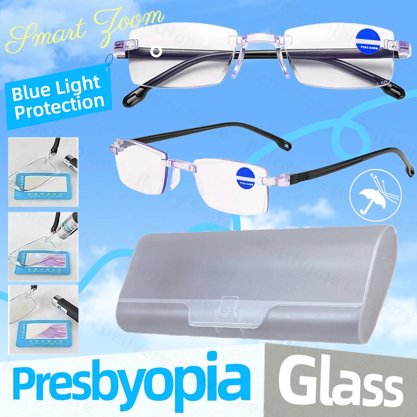 الذكية التكبير المكبر نظارات طول النظر الشيخوخي نظارات مكبرة المكبر طول النظر الشيخوخي نظارات المكبر لقراءة الكمبيوتر أو التلفزيون #2