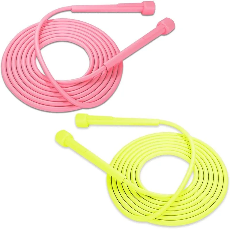 Pack PVC Speed Non‑Slip Jump Ropes, Adjustable Professional Fitness Skipping Ropes for Kids Students PE Exam, Indoor Outdoor Workout