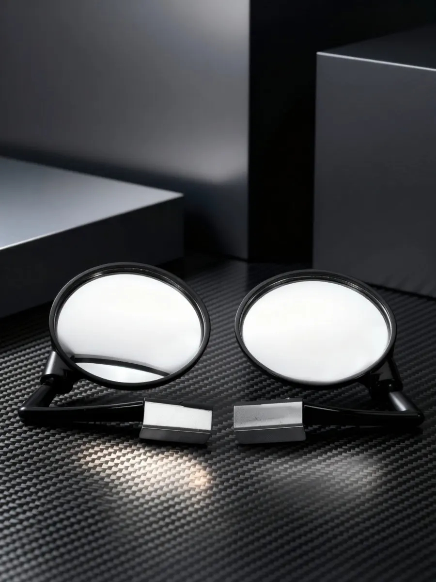 2Pcs Universal Car Auxiliary Mirror 360 Degree Wide Angle Blind Spot Rear View for Front Wheels Training Use