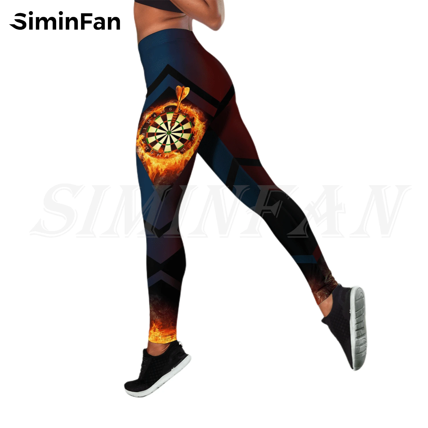 Play Darts 3D Print Women Hollow Out Tank Top Legging Yoga Two Piece Set Summer Vest Outfits Casual Sportswear Female Pant Suits