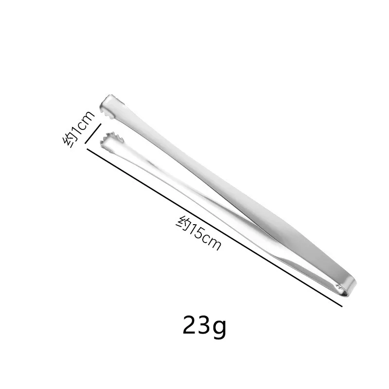 

Stainless Steel Ice Tongs Non-Slip Long Handle Eggshell Remover Sugar Cube Tool Kitchen Serving Party Food Safe