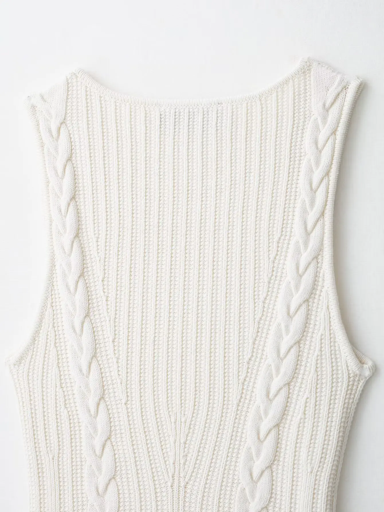 Transfronteiriça início do outono novo estilo europeu e americano feminino cortiça saia de malha estilo bainha colete superior