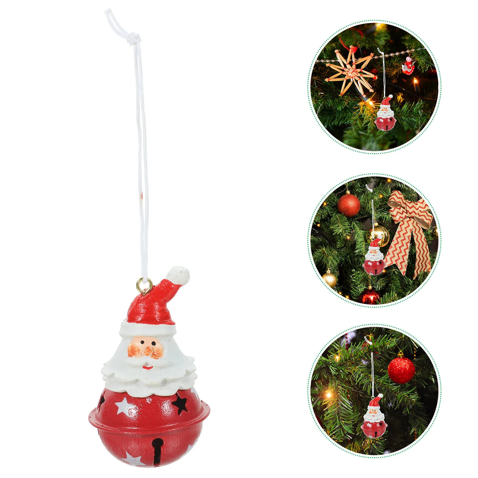 

Santa Claus Resin Hanging Ornament Christmas Bell Party Decoration Xmas Tree Pendant Christmas Decor Xmas Tree Hanging Ornaments