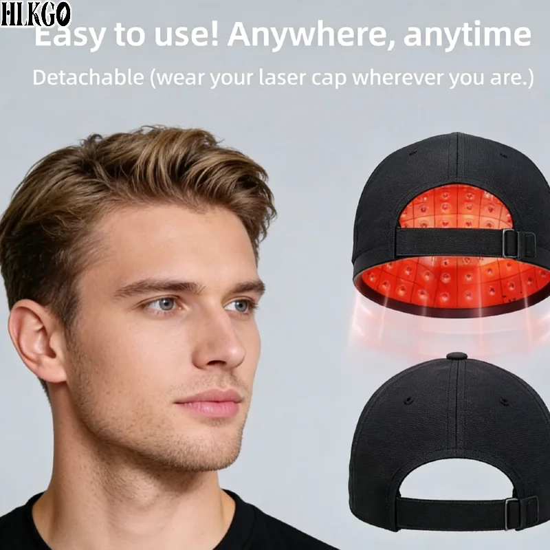 

Professional Grade 650nm LLLT Red Light Laser Hat, Hair Regrowth Device for Anti Hair Loss Scalp Relaxation Care