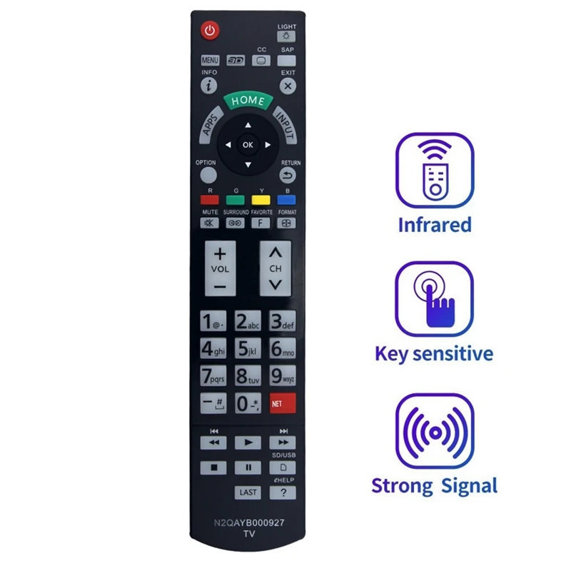 Replaced N2QAYB000927 Remote For Panasonic 4K HD TV TC58AX800U TC65AX800U TC65AX900U TC85AX850U TC58AX800U TC65AX800U