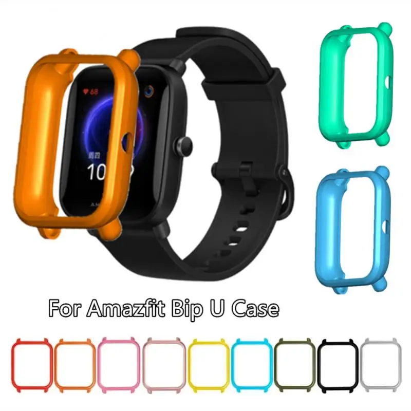 Funda protectora de pantalla para Amazfit GTS 2 Mini/Bip U /Bip S/Lite Bip/Watch TPU a prueba de golpes, carcasa protectora