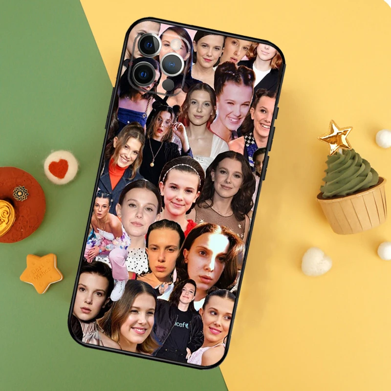 جراب هاتف Millie Bobby Brown Funda ، iPhone 11 ، 12 ، 13 ، 14 ، 16 ، 15 Pro Max ، Mini ، XS ، X ، XR ، SE2 ، 7 ، 8 ، 14 ، 16 ، 15 زائد #6