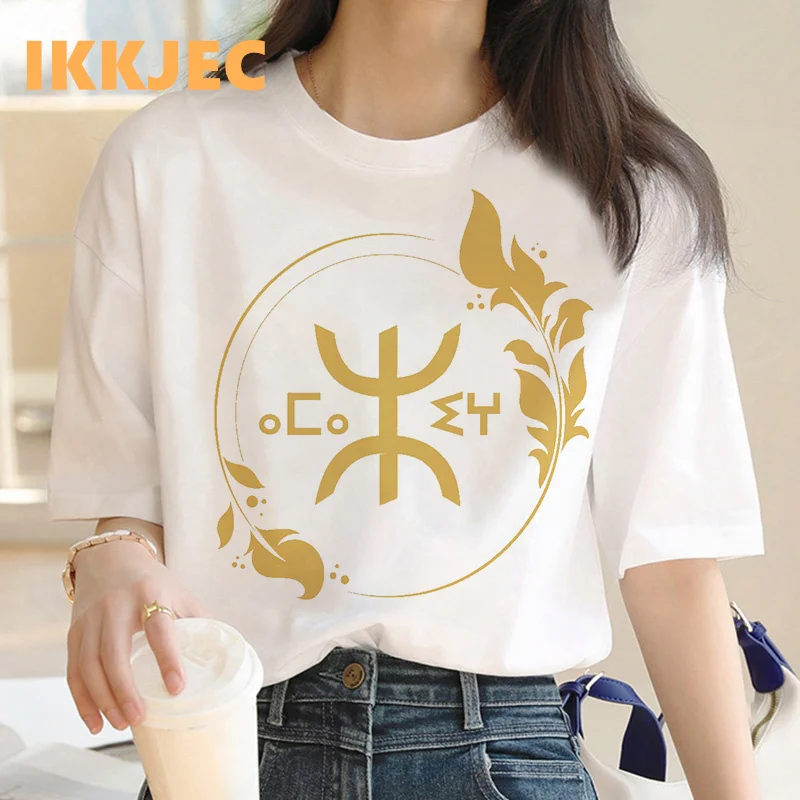 amazigh t-shirt female graphic tees women couple clothes ulzzang y2k clothes tumblr crop top vintage harajuku kawaii