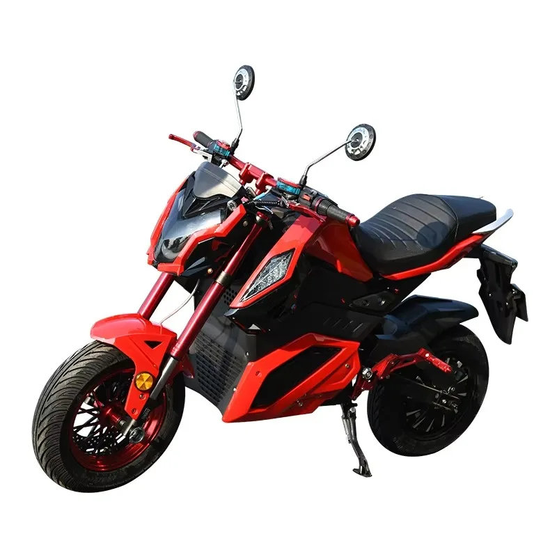 ZUIMI Bestselling Hardcore Competitive 72V 3000W Electric Motorcycle Red Black Contrasting Colors High-Torque Motor Commuting Sc