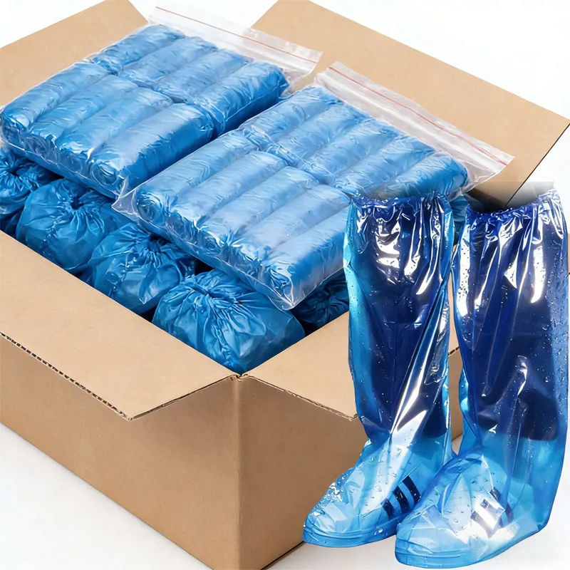 

Одноразовые утолщенные бахилы для обуви, высокие, очень большие, водонепроницаемые, противоскользящие