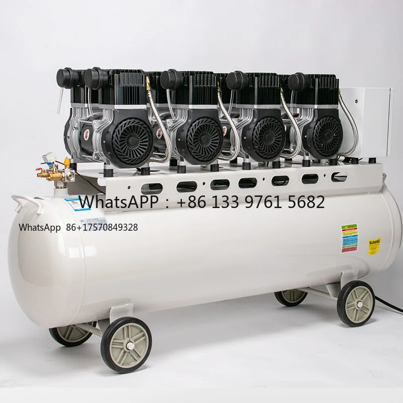 Compresor de Aire Silencioso Sin Aceite de 600W 0.8HP/800W 1HP/1200W 1.6HP/1800W 2.5HP, Precio de Fábrica