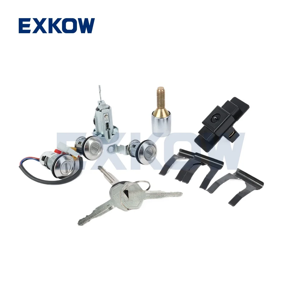 

Car Door Lock Cylinder Key Set Kit for Mitsubishi PAJERO MONTERO II 2nd V32 1990-2004 4G54 MR259111 MR 259111
