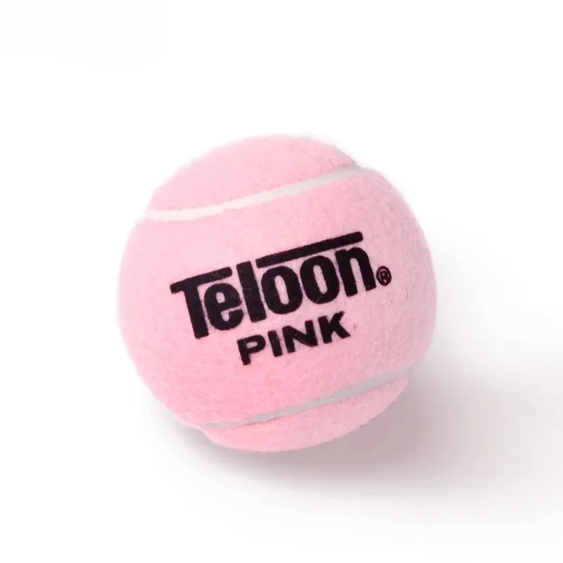 كرة تنس وردية مكونة من قطعتين/ كرة تنس معلبة للسيدات المبتدئين، كرة تنس مقاومة للاهتراء ومرونة عالية