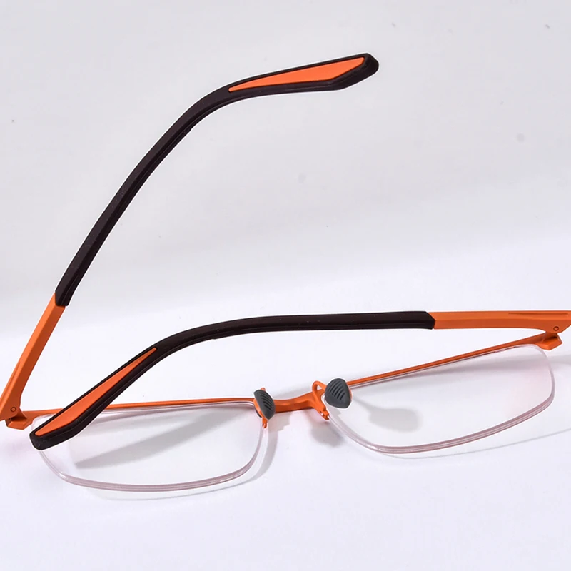 FONEX HONILLESI إطار نظارات من التيتانيوم للرجال ماركة مصمم شبه بدون شفة نظارات خفيفة الراقية الرياضة نصف نظارات 7301 #3