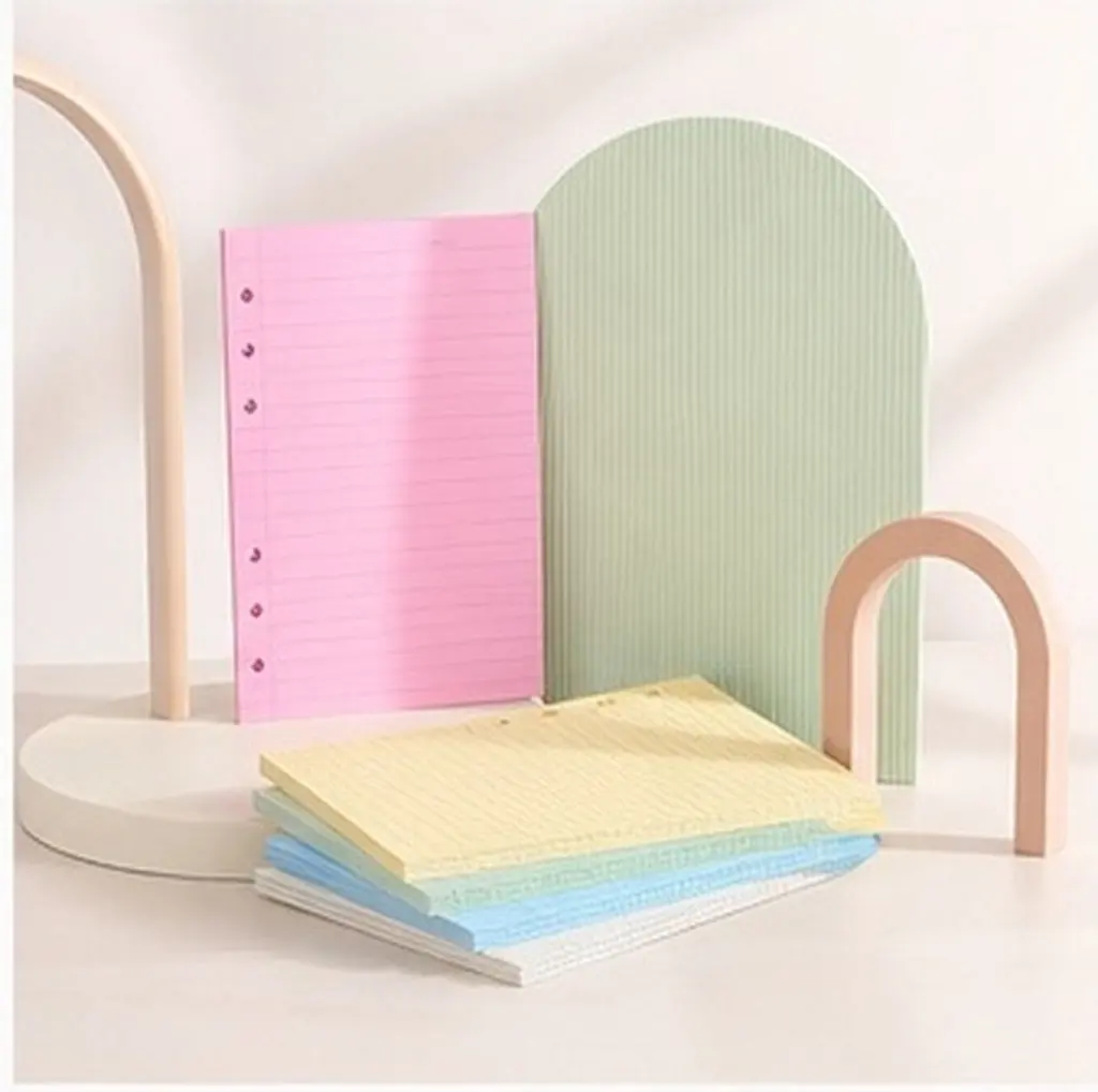 3 Books Loose Leaf Notebook Paper Notepad Refills 6 Holes Planner Inserts Thick Smooth Writing Paper for Office School Travel