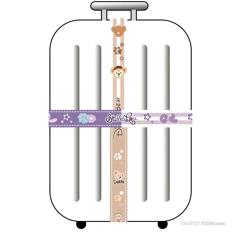 Sanrioハローキティトラベルラゲッジストラップ漫画かわいいスーツケースバインディングロープパッケージ調節可能なベルト強化ロープバックル