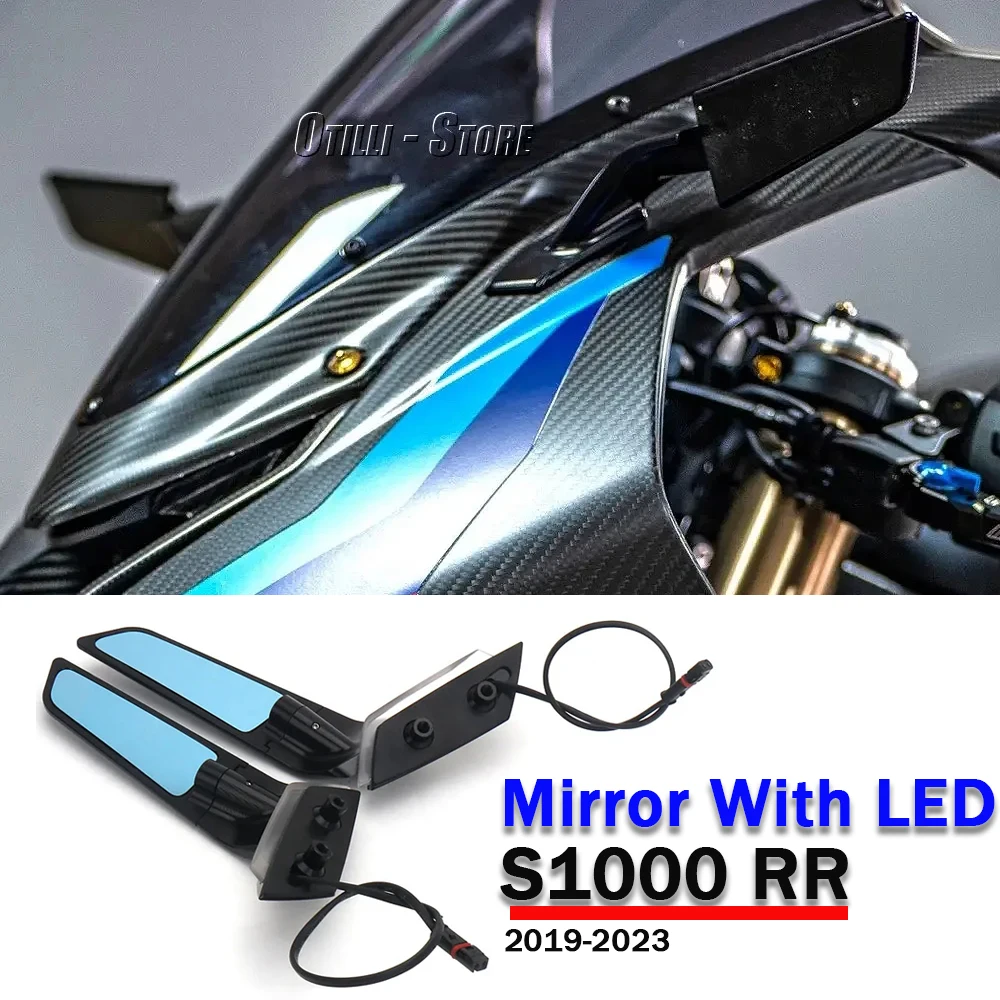 

S1000 RR Rearview Mirror With LED Turn Signal Indicator For BMW S 1000 RR S1000RR Accessories Wind Wing Adjustable Side Mirrors