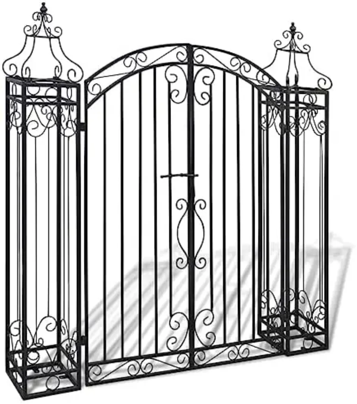 Garden Gate, Ornamental Fence Gate with Bolt Hinge, Trellis Arch for Climbing Plants, Entrance Gate for Outdoor