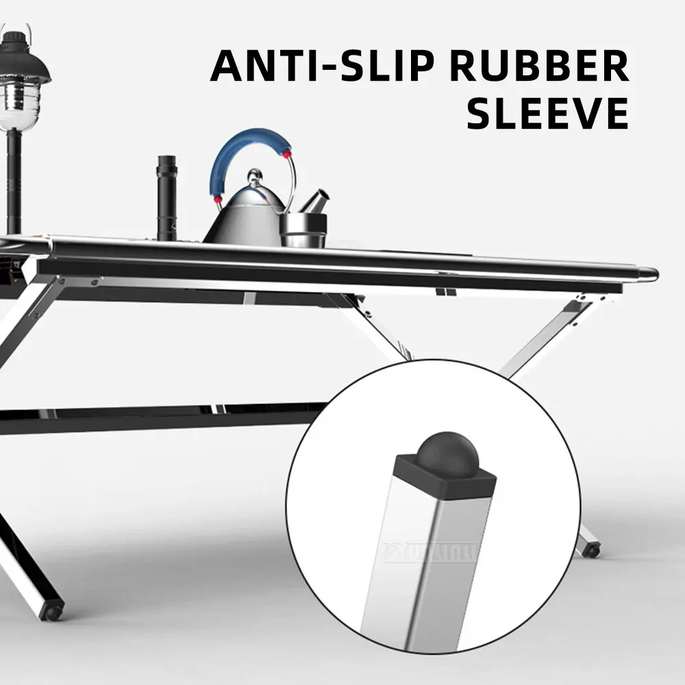 Outdoor Camping Aluminum Alloy Roll Top Table,  Tactical Multi-functional Splicable Portable Folding Egg Roll Table