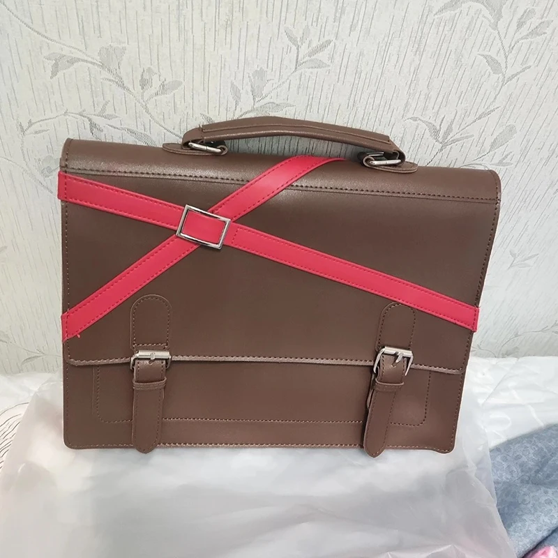 Anime Shugo Chara Hinamori Amu Cosplay Rucksack Leder Umhängetasche Student Umhängetasche Lolita Umhängetasche Braune Handtasche