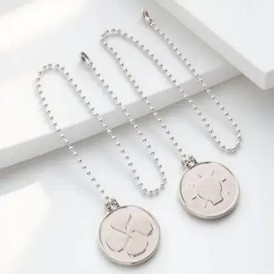 

2Pcs Pull Chain for Ceiling Fan Extension Hanging Light Chain with Chic Design for Home Living Room Bedroom Use