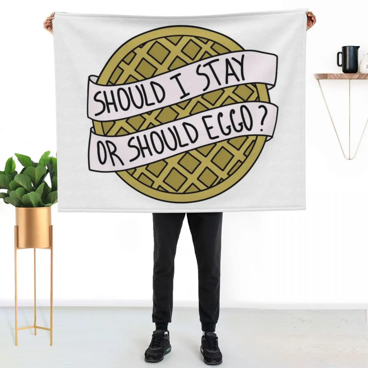 

Should I Stay Or Should Eggo Throw Blanket Warm Napping Blanket for Office Couch Bed