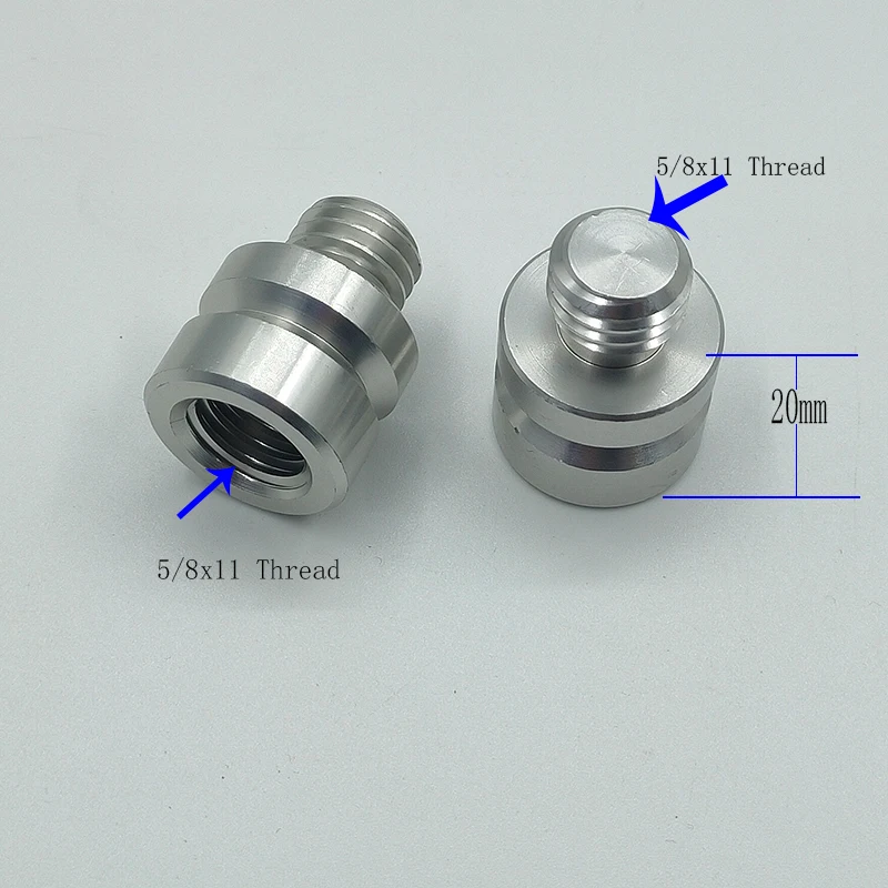 2pcs Prisma Adapter 5/8✖11 Thread 20mm from Male Thread to Female Thread for GPS RTK Prism